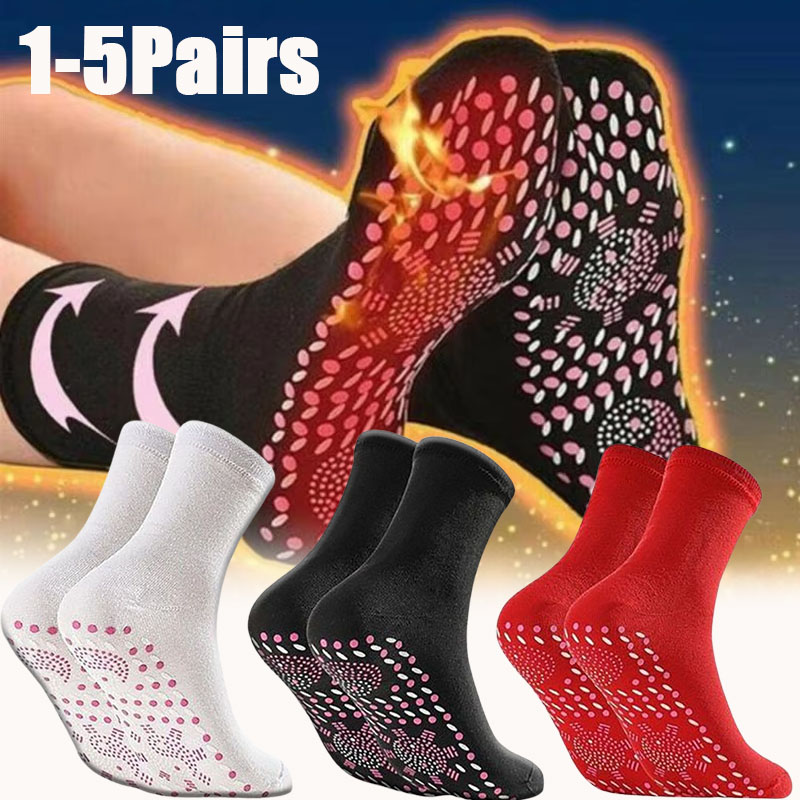 Thermal Sock Winter - 1-5Pairs Self Warming Floor Socks Acupressure