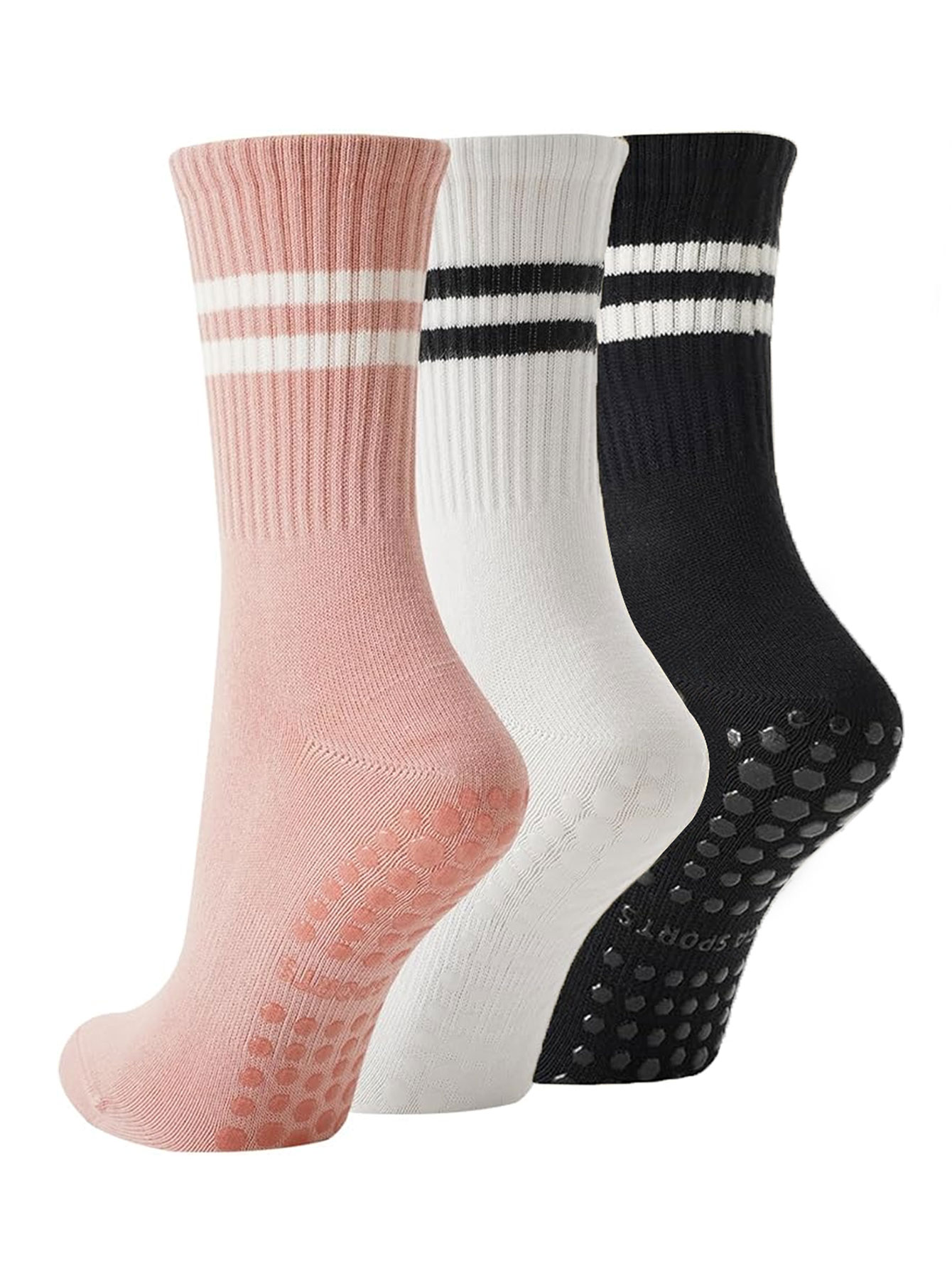 3 Pairs of Yoga Socks, Non-Sli - Grip Sock Yoga ulasan dan harga
