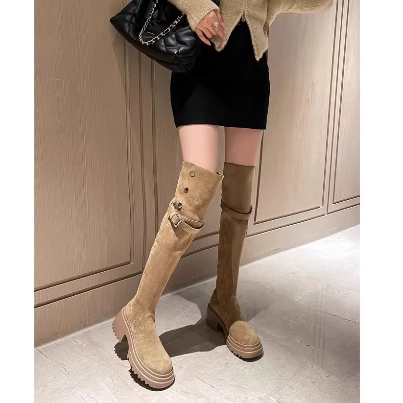Knee over boots 2025 retro wes - Knee High Sock Women ulasan dan harga